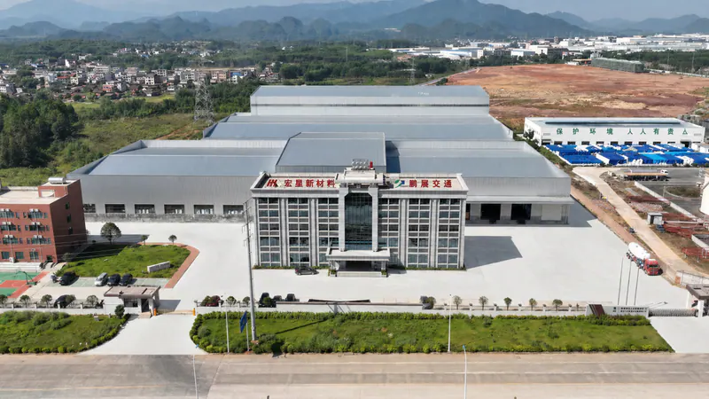 Aerial view of the PZTRAFFIC headquarters and production base in Hezhou